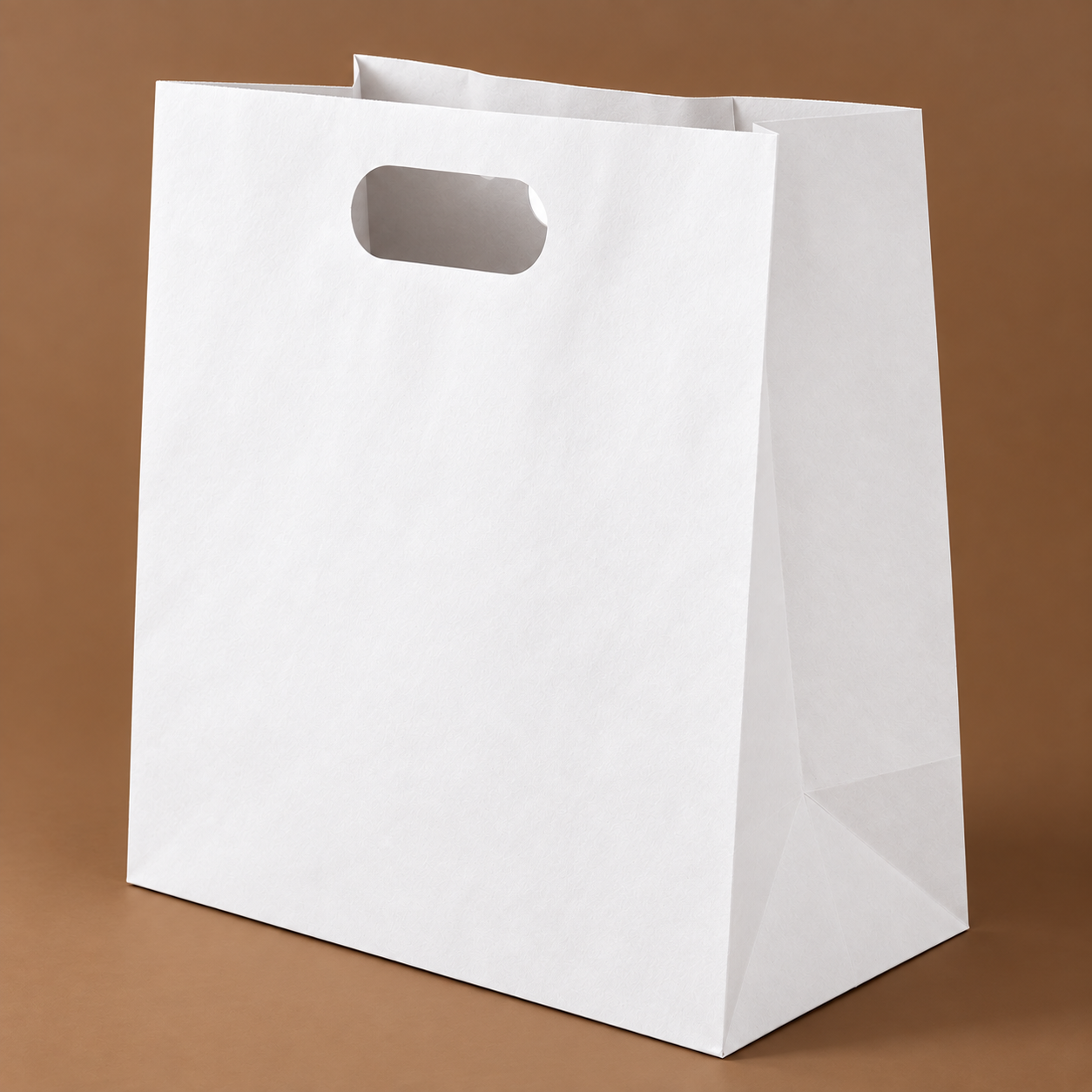 Die-cut Handle bag 6H × 8W × 3G