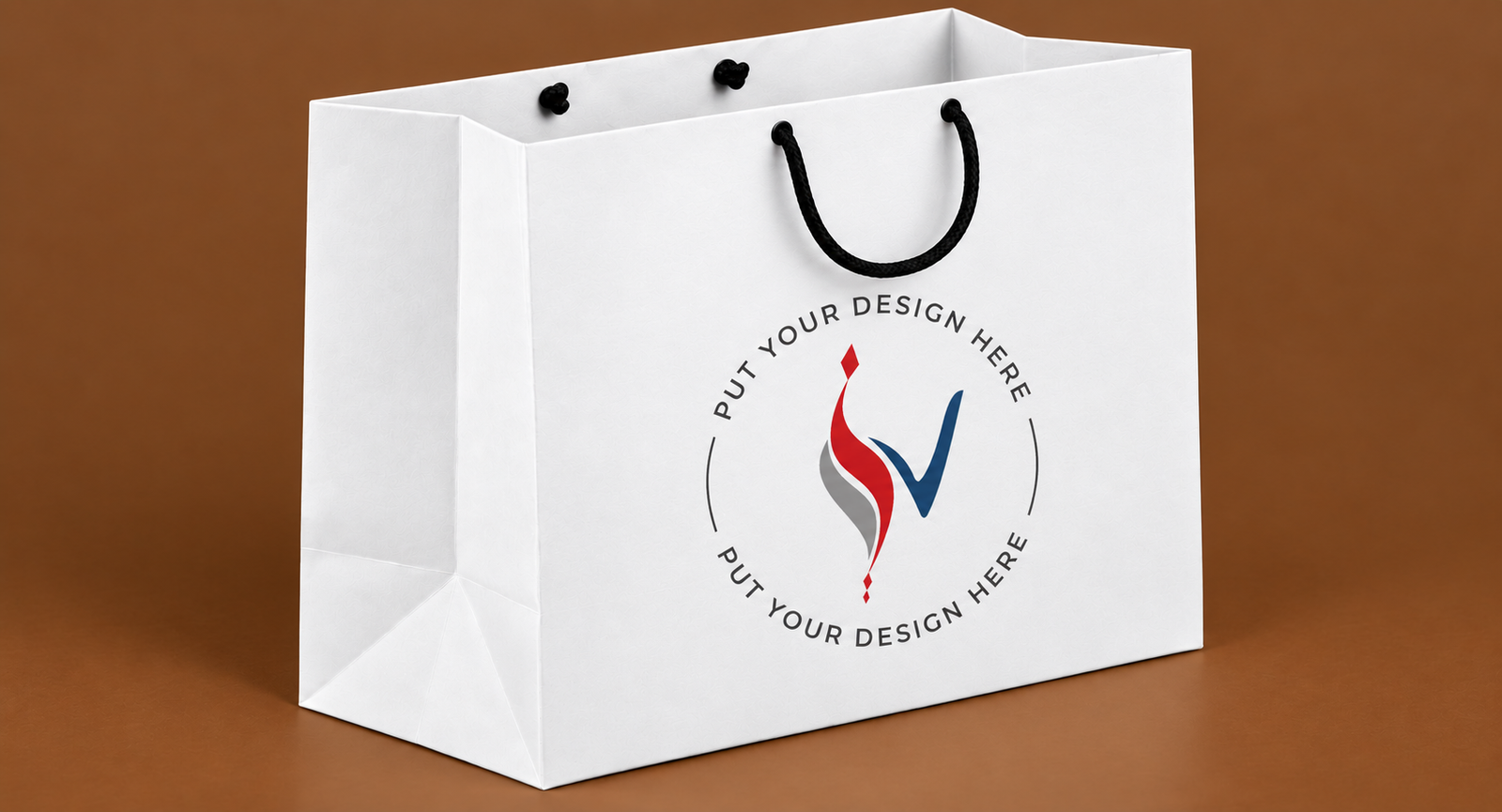 Rope Handle Paper Bag 12H × 14W x 5G